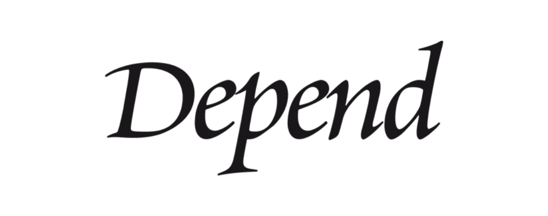 Depend brand logo